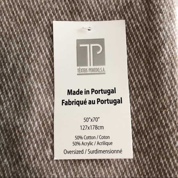 Texteis Penedo Fine Linen Bohemian Throw Blanket - Picture 6 of 8